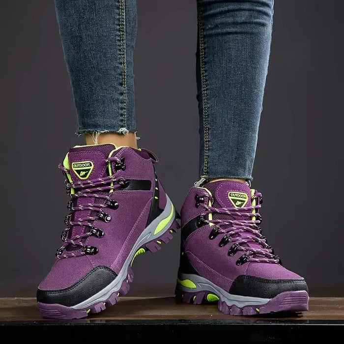 Women's Mid-Cut Closed Toe Lace-Up Reinforced Toe Trail Hiking Shoes