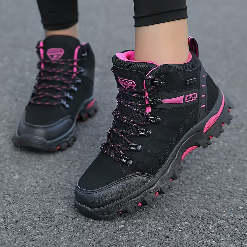 Women's Mid-Cut Closed Toe Lace-Up Reinforced Toe Trail Hiking Shoes