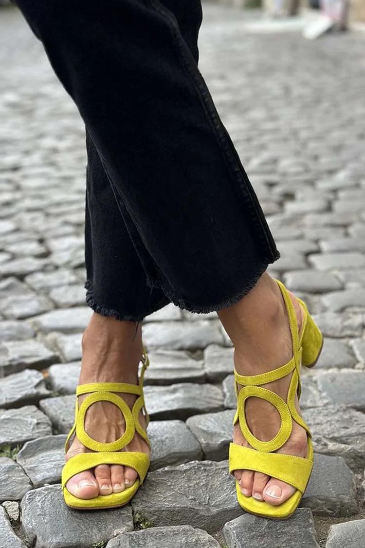 Women's Open Toe Cross Strap Buckle Ankle Strap Flat Sandals