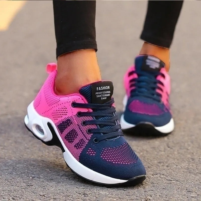 Women's Round Toe Arch Support Cushioned Slip-On Sneakers Shoes