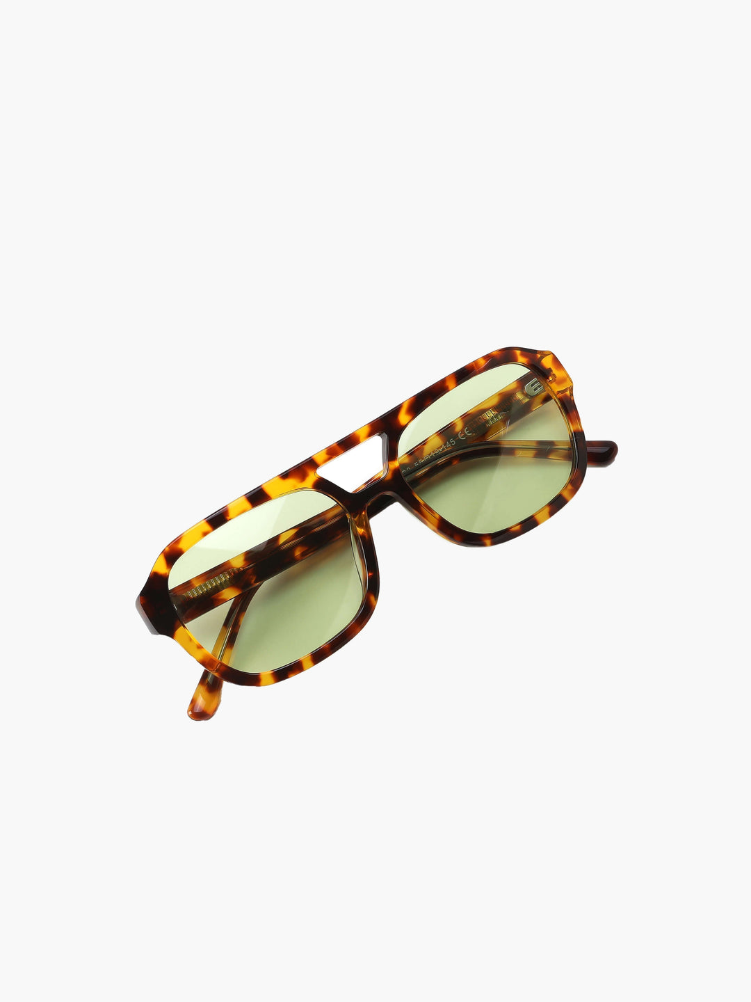 Women's Square Full Rim Tinted Lens Cut-Out Statement Sunglasses front view