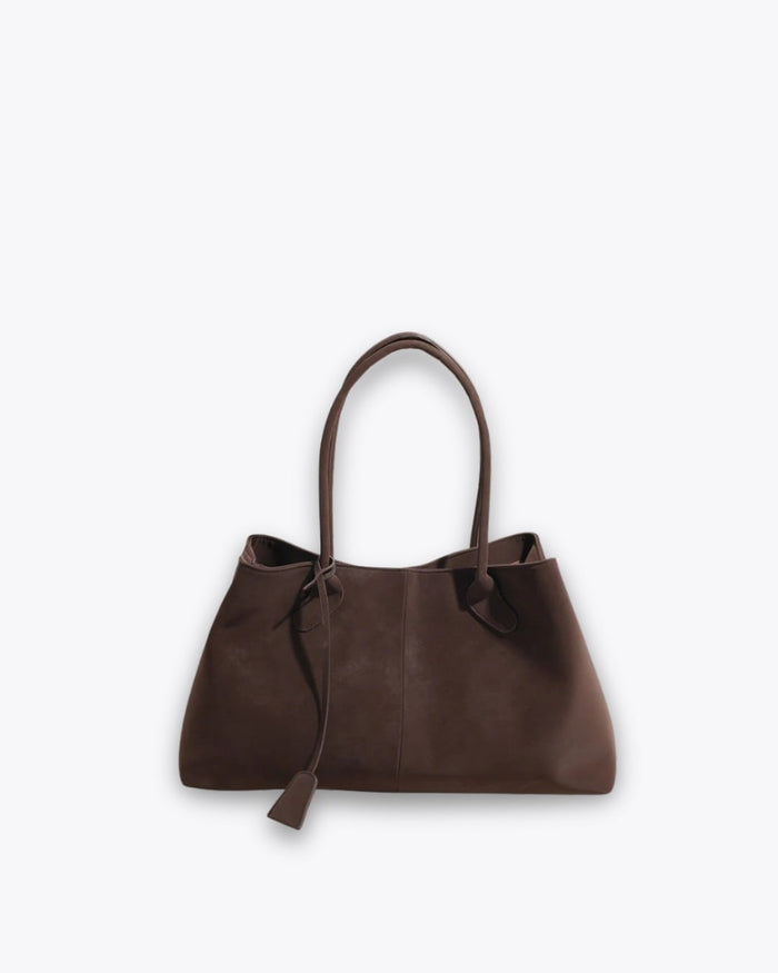Women's Structured Top Handle Shoulder Strap Everyday Tote Bag